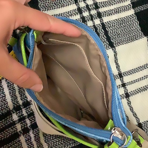 Coach blue with green stripe signature hipster - Picture 7 of 9